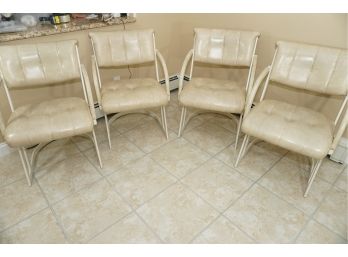 Set Of 4 Cushioned Kitchen Chairs