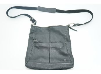 The Sak Handbag With Stitched Leather In Black