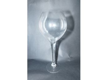 Huge Crystal Wine Glass