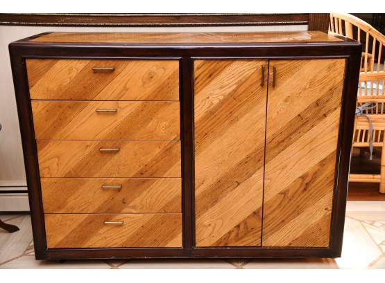 A Rare MCM Rapids Furniture Side Board Mahogany And Oak