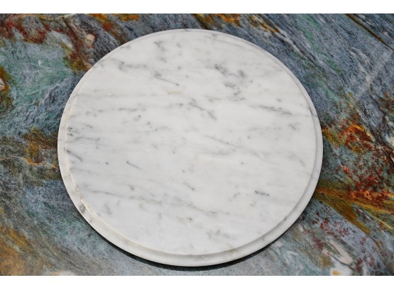 A Carrara Marble Lazy Susan