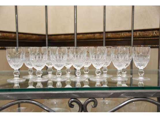 A Set Of 13 Waterford Crystal Aperitif Glasses Colleen Pattern
