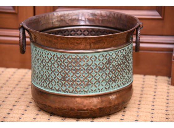 A Hammered Copper Bucket