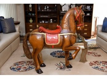 An Original Sergio Bustamonte Paper Mache Carousel Horse
