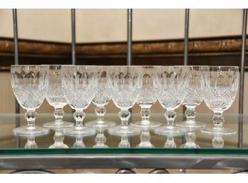 A Set Of 9 Waterford Crystal Sherry Glasses Colleen Pattern