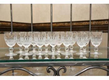 A Set Of 13 Waterford Crystal Aperitif Glasses Colleen Pattern