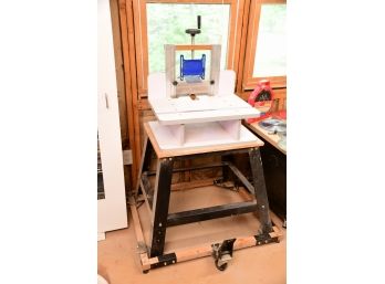 Horizontal Router Table With Stand And Rolling Base