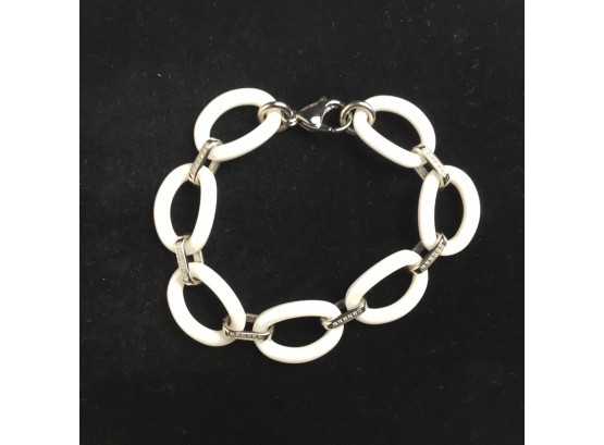 White & Silver Link Bracelet