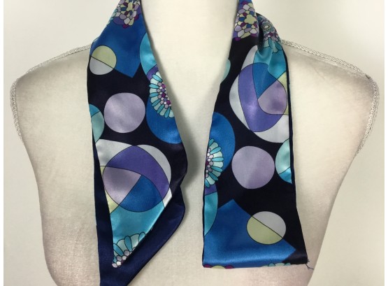 Blue Hippie Style Reversible Hair Scarf