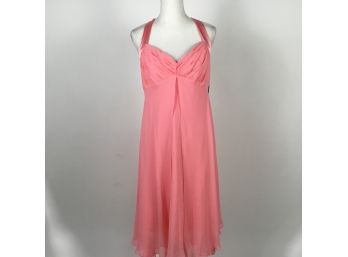 Donna Ricco Salmon Halter Dress Size 14 New With Tags