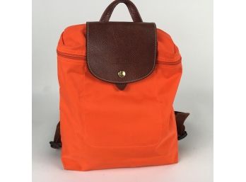 Longchamp Orange Backpack