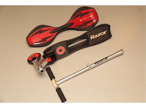A Razor Scooter With Rip Stick
