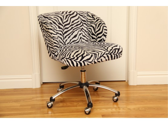 Pottery Barn Teen Zebra Jacquard Wingback Desk Chair