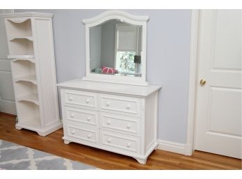 A 6 Drawer Dresser With Mirror By Cafe Kid