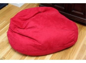 A Small Red Children's Bean Bag Chair