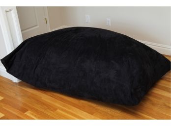A Large Black Bean Bag Chair