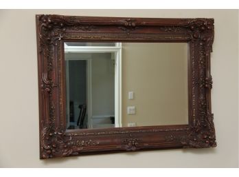 Gorgeous Carved Frame Beveled Mirror