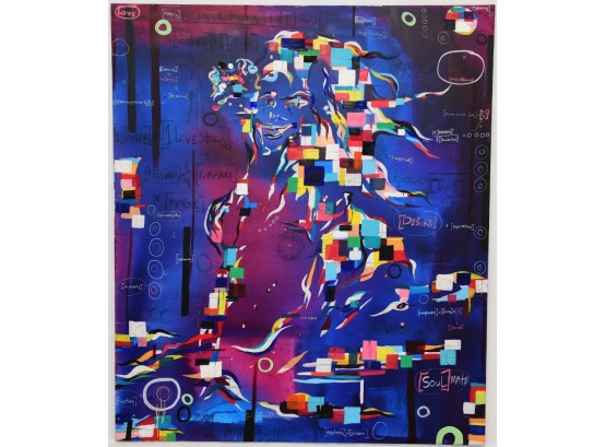 Large Scale Art Paint On Canvas 'Desire Of A Woman' By Brendan Murphy - Signed - Retails $26,000