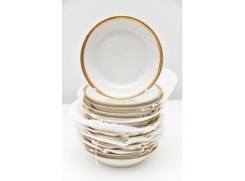 Limoges Stern Brothers Gold Rimmed Bowls (quantity Of 14)