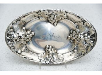 Sterling Silver Fruit Dish Of Grapes (202 Grams)