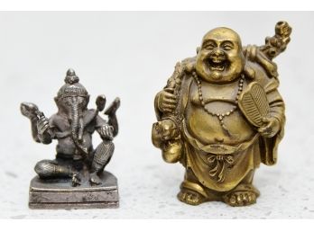 Two Figurines (Buddha & Ganesh)