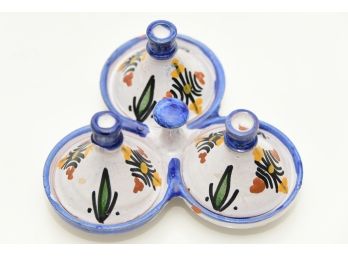 Small Three Part Ceramic Tangine Serving Dish
