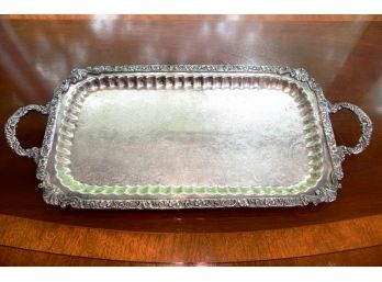 A Sheridan England Footed Silver Plate Platter