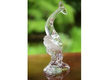 A Lenox Crystal Dolphin Figurine