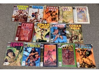 A Collection Of Conan The Barbarian Comics