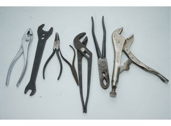 Group Of Wrenches And Pliers