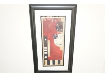 A Framed Abstract Wall Art Print Signed