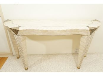 A Hollow Stone Console Table