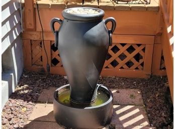 A Plastic Urn Water Fountain (Tested And Working)