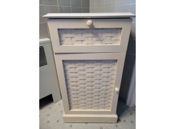 A Woven Wooden Bathroom Cabinet