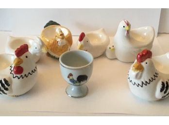 Roaster & Chickens Egg Holders Collection