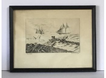Nantucket Etching By Lionel Barrymore