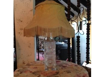 Kosta Sweden Crystal Lamp With Shade