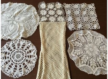 Vintage Crochet Dollies Various Sizes