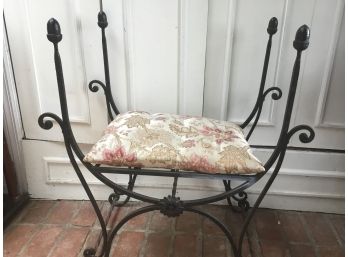 Wrought Iron Pillow Top Chair