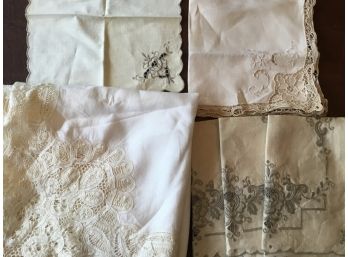 Vintage Linens Square Tablecloth & Napkins