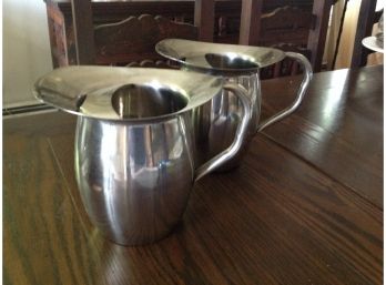 Pair Of Winco Deluxe Bell Pitchers 3 Quart