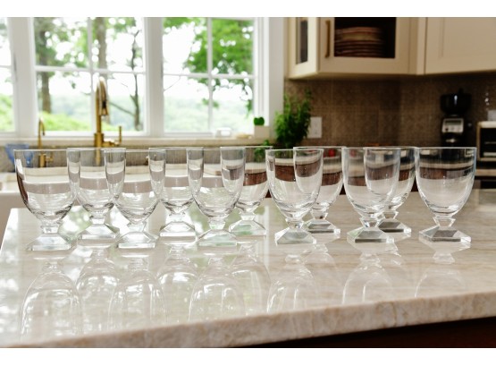 Group Of 11 Water Goblets By Crate & Barrel