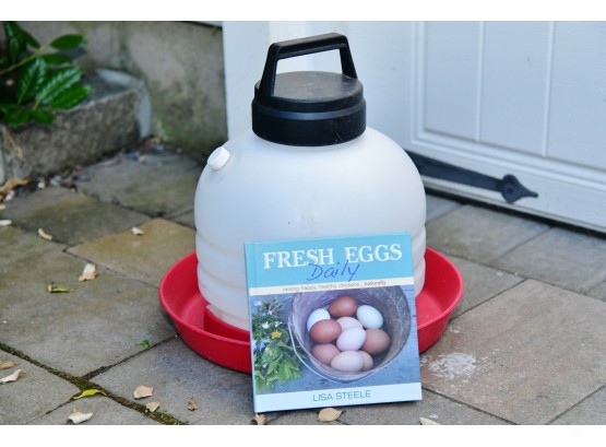 Chicken Waterer And Book