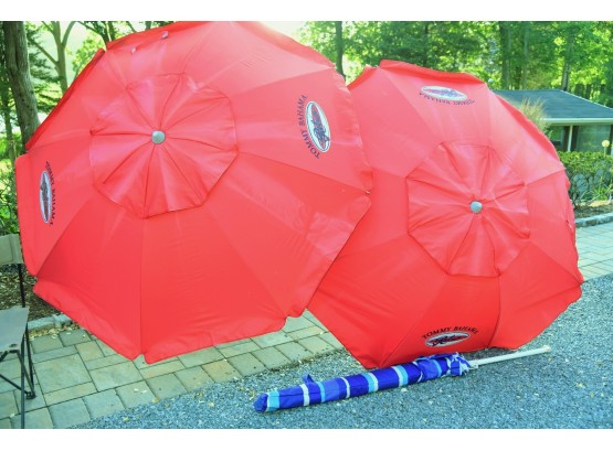 Trio Of Beach Umbrellas