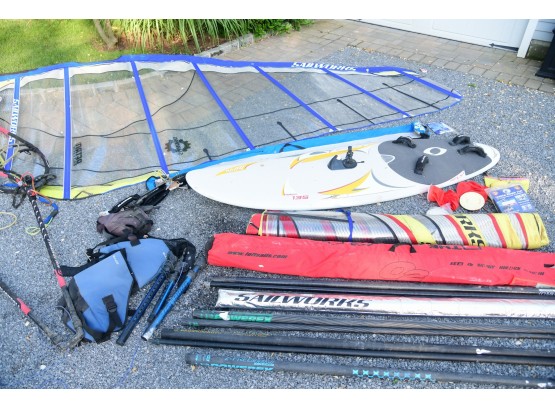 Large Wind Surfing Equipment Lot