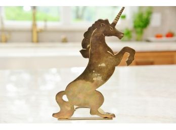 Brass Unicorn Stand Figurine