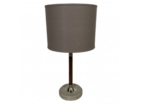 A Walnut Stem Modern Table Lamp