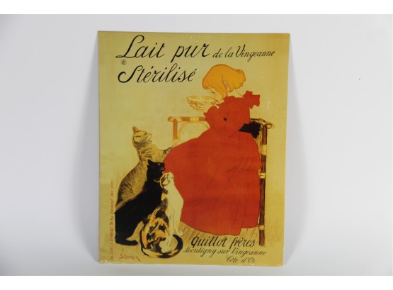 Unframed Vintage Poster Board - Lait Pur De La Vingeanne Sterilise