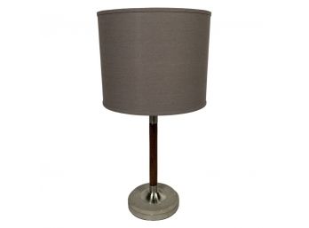 A Walnut Stem Modern Table Lamp