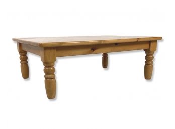 A Natural Knotty Pine Coffee Table